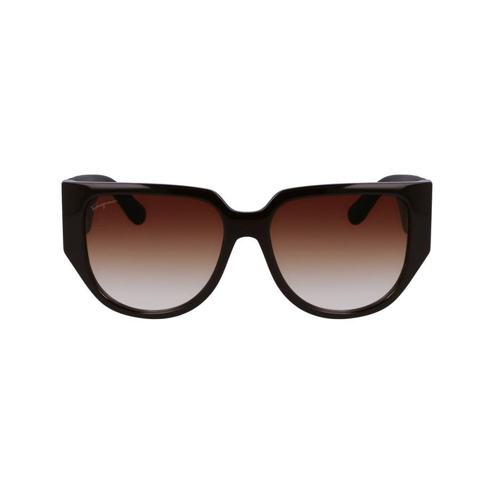 Ferragamo Brown Bio Injected Sunglasses