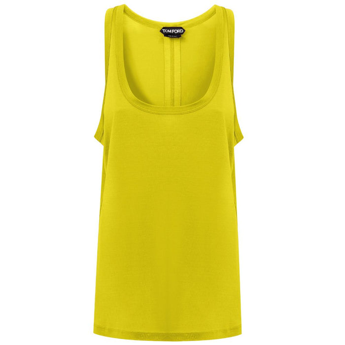 Tom Ford Yellow Silk Tops & T-Shirt