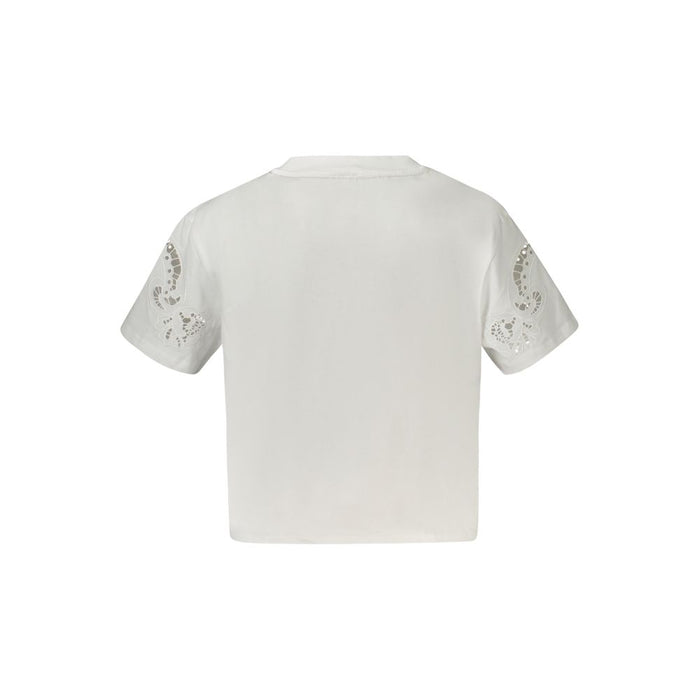 Guess Jeans White Cotton Women T-Shirt