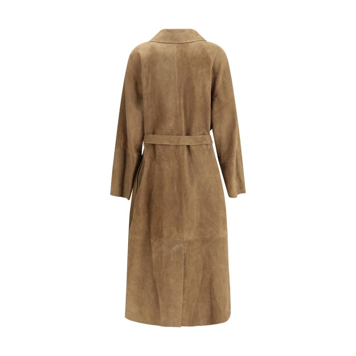 Magda Butrym Suede Trench Coat