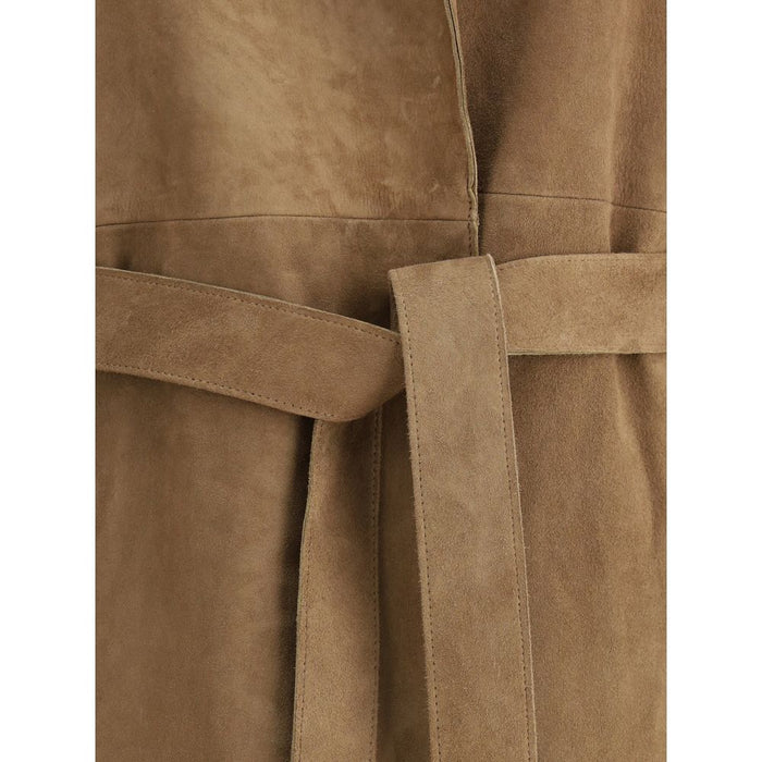 Magda Butrym Suede Trench Coat