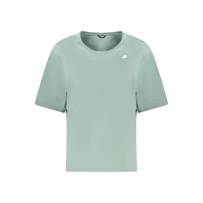 K-WAY Green Cotton Women Top