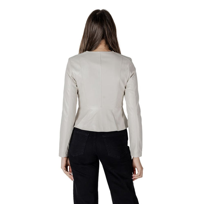 Only Cream Polyethylene Jackets & Coat