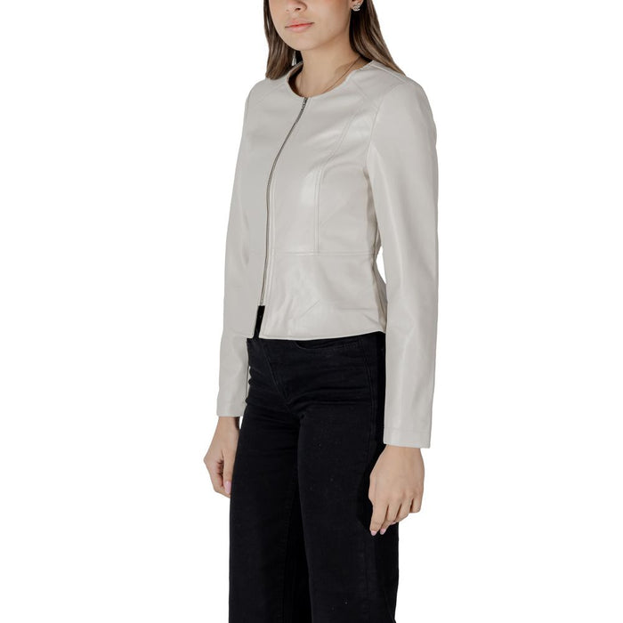 Only Cream Polyethylene Jackets & Coat