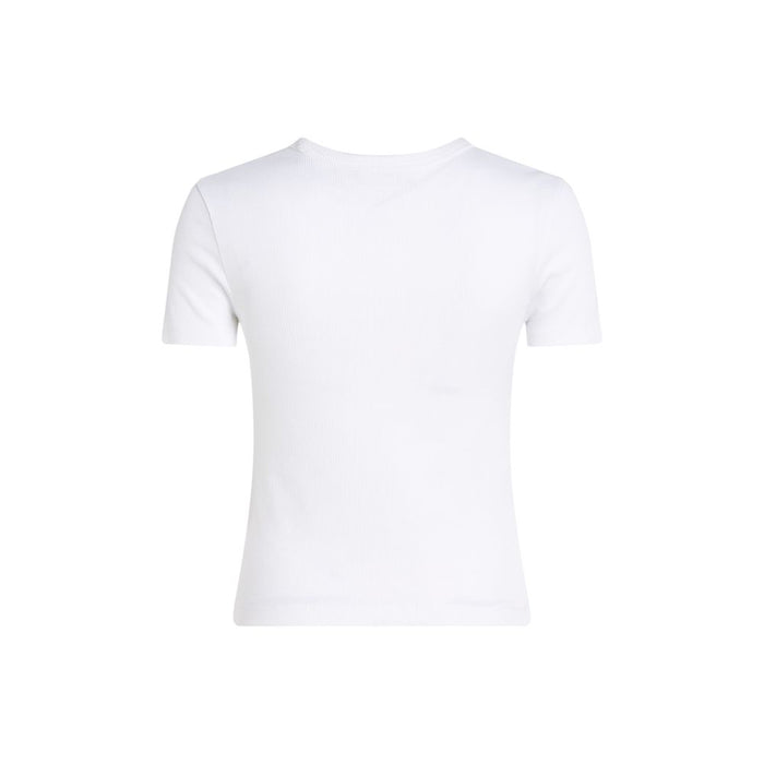 Calvin Klein Jeans White Cotton Rigenerato Tops & T-Shirt