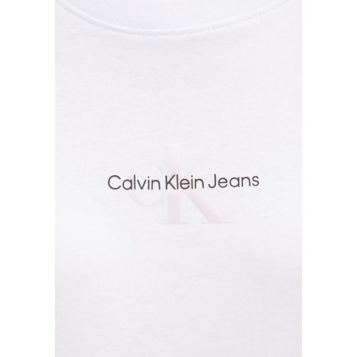 Calvin Klein Jeans White Cotton Rigenerato Tops & T-Shirt