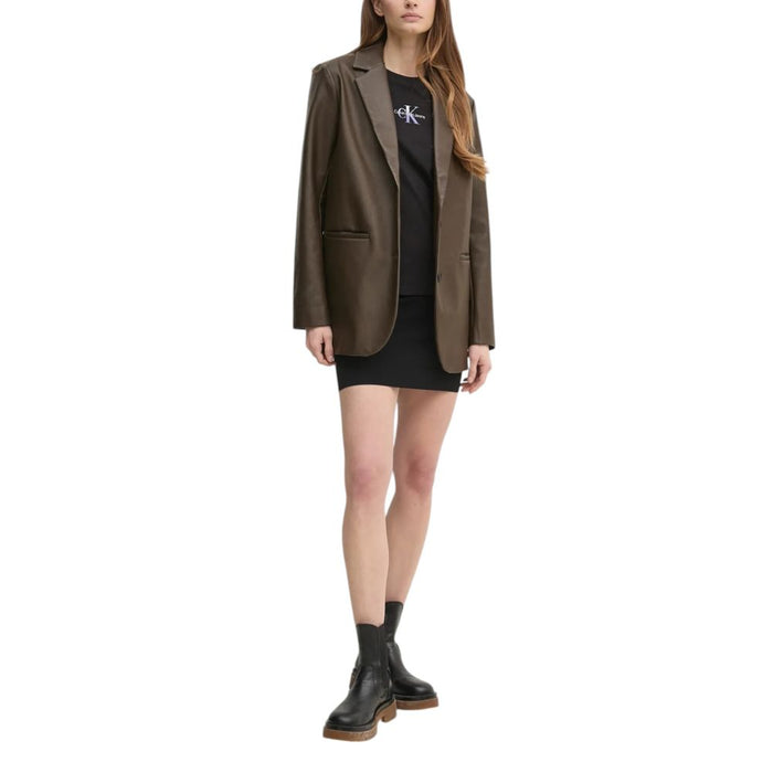 Calvin Klein Jeans Black Cotton Rigenerato Tops & T-Shirt