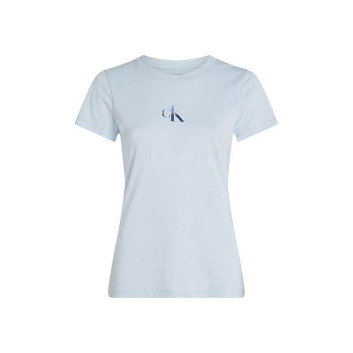 Calvin Klein Jeans Blue Cotton Rigenerato Tops & T-Shirt