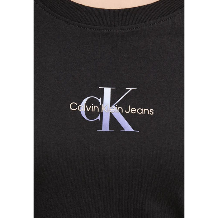 Calvin Klein Jeans Black Cotton Rigenerato Tops & T-Shirt
