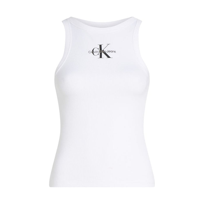 Calvin Klein Jeans White Cotton Rigenerato Tops & T-Shirt