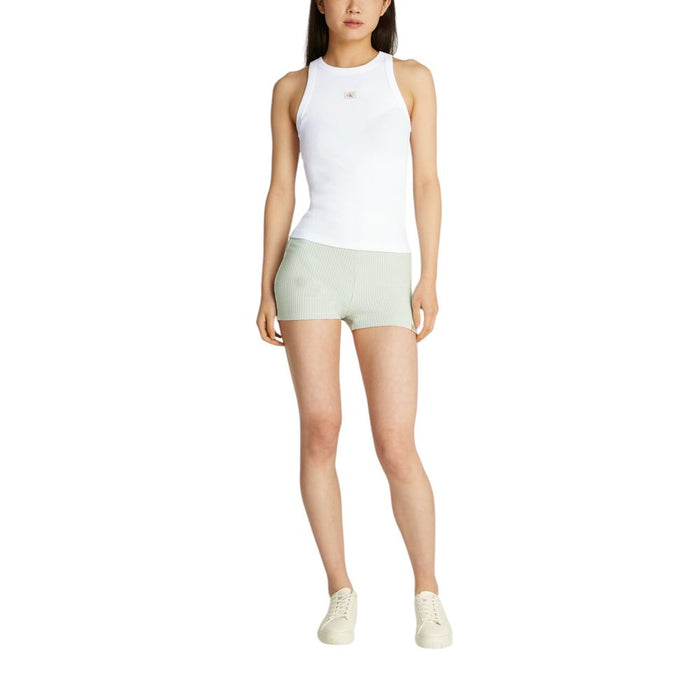 Calvin Klein Jeans White Cotton Rigenerato Tops & T-Shirt