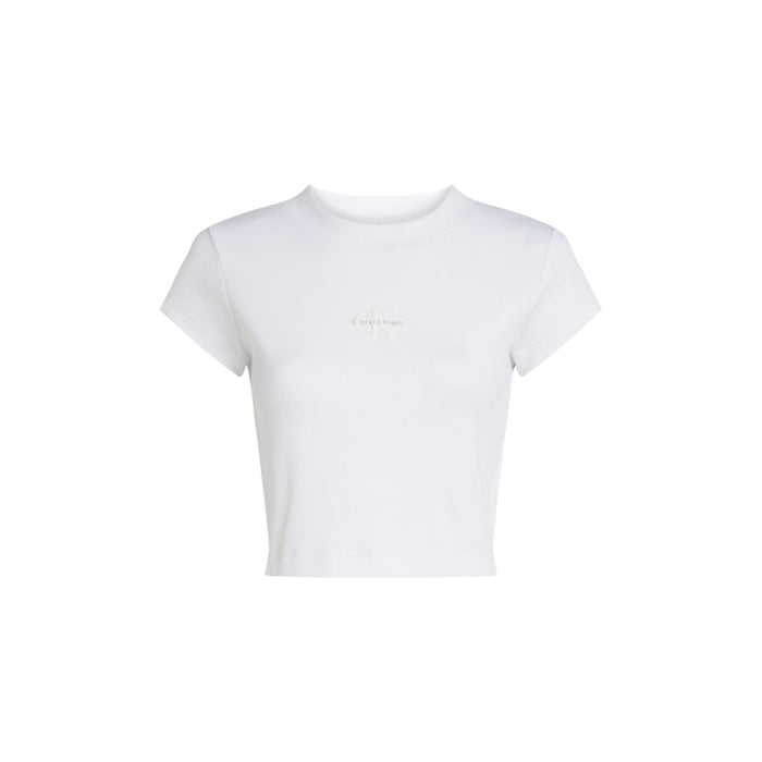 Calvin Klein Jeans White Cotton Tops & T-Shirt