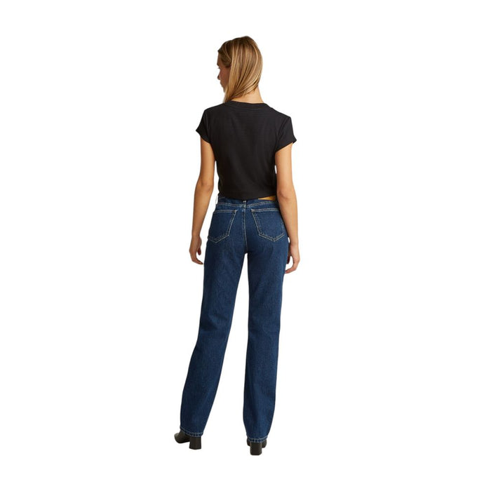 Calvin Klein Jeans Black Cotton Tops & T-Shirt