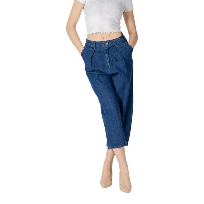 Only Blue Cotton Jeans & Pant