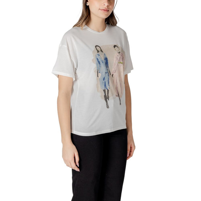 Only White Polyester Tops & T-Shirt