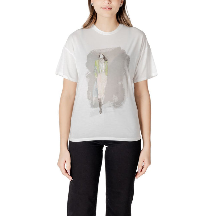 Only Cream Polyester Tops & T-Shirt