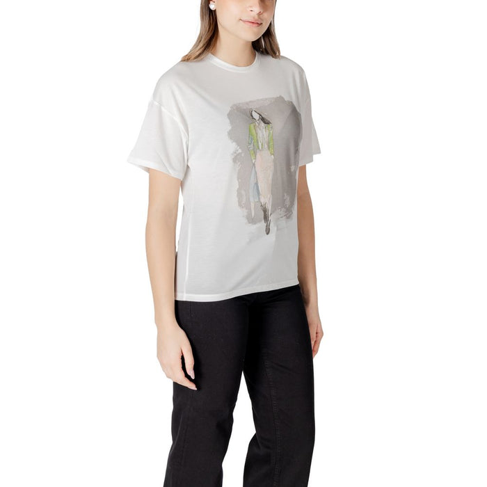 Only Cream Polyester Tops & T-Shirt