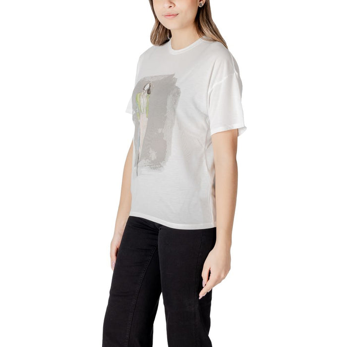 Only Cream Polyester Tops & T-Shirt