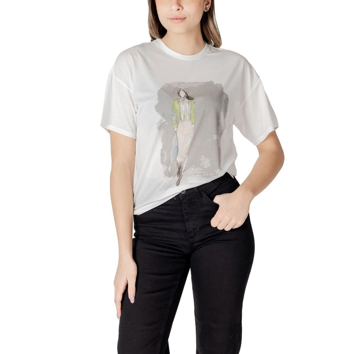 Only Cream Polyester Tops & T-Shirt