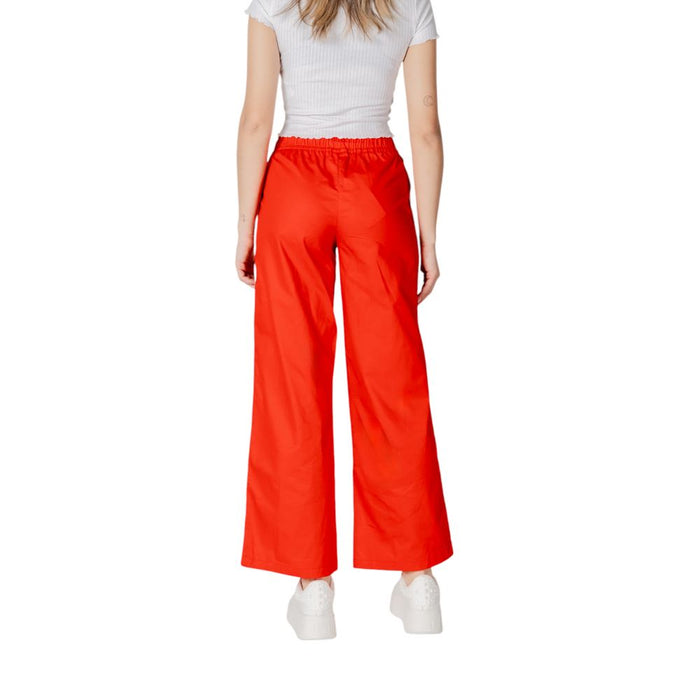 Only Red Cotton Jeans & Pant