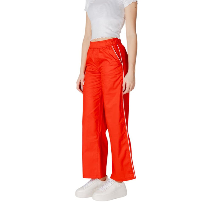 Only Red Cotton Jeans & Pant
