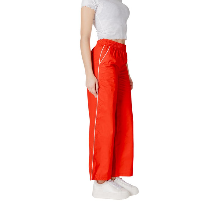 Only Red Cotton Jeans & Pant