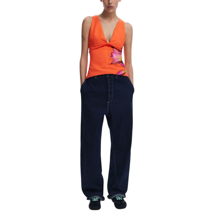 Desigual Orange Polyester Tops & T-Shirt