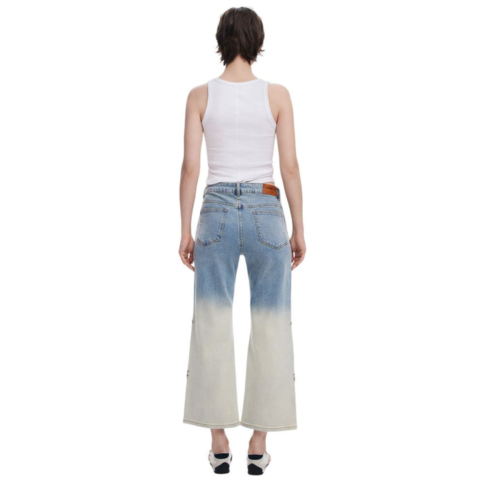 Desigual Light Blue Cotton Jeans & Pant