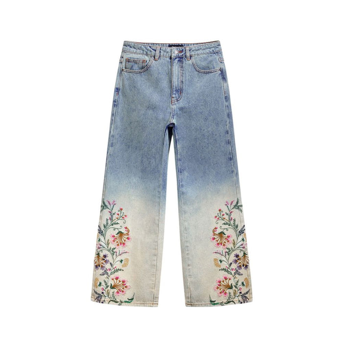 Desigual Light Blue Cotton Jeans & Pant