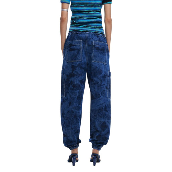 Desigual Blue Cotton Jeans & Pant