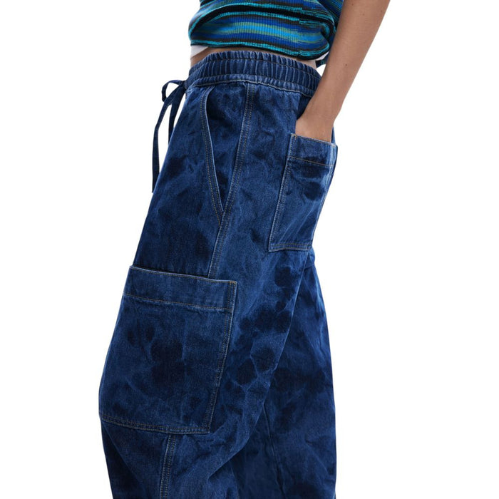 Desigual Blue Cotton Jeans & Pant