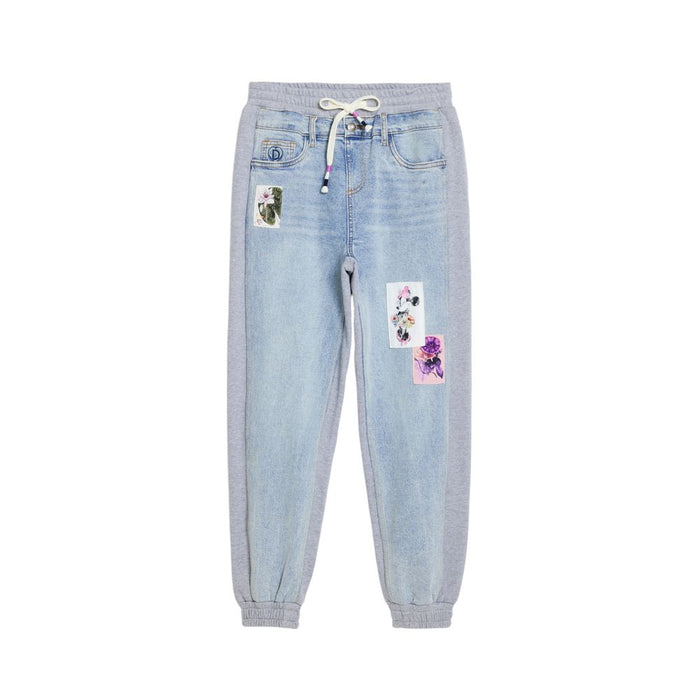 Desigual Light Blue Cotton Jeans & Pant