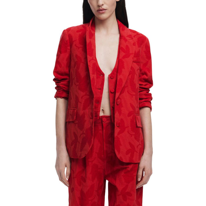 Desigual Red Cotton Suits & Blazer