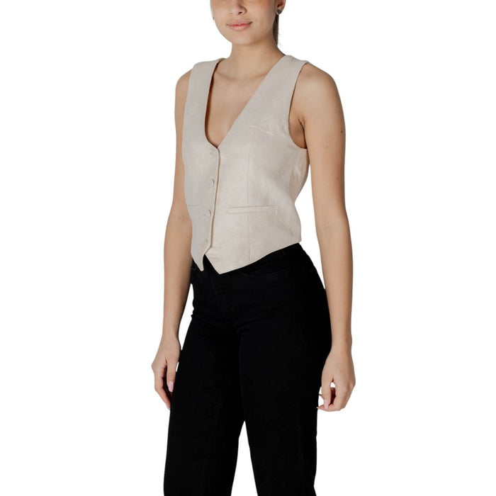 Desigual Beige Cotton Vest