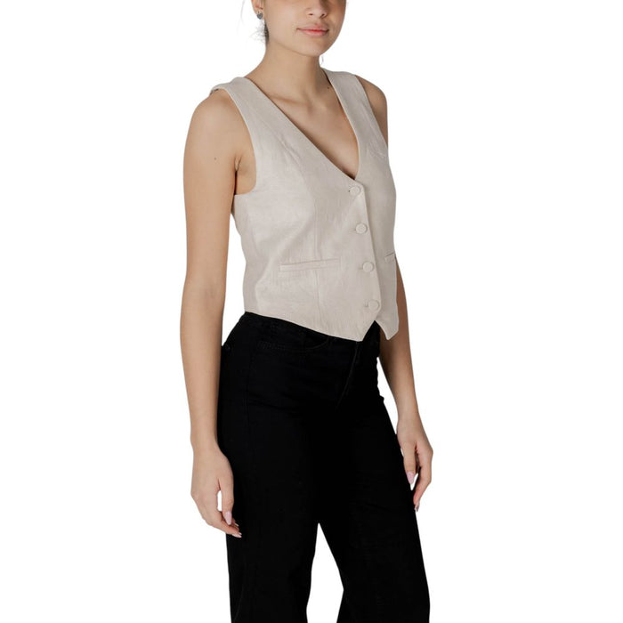 Desigual Beige Cotton Vest