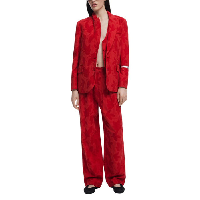 Desigual Red Cotton Suits & Blazer