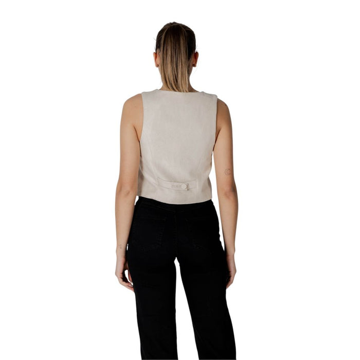 Desigual Beige Cotton Vest
