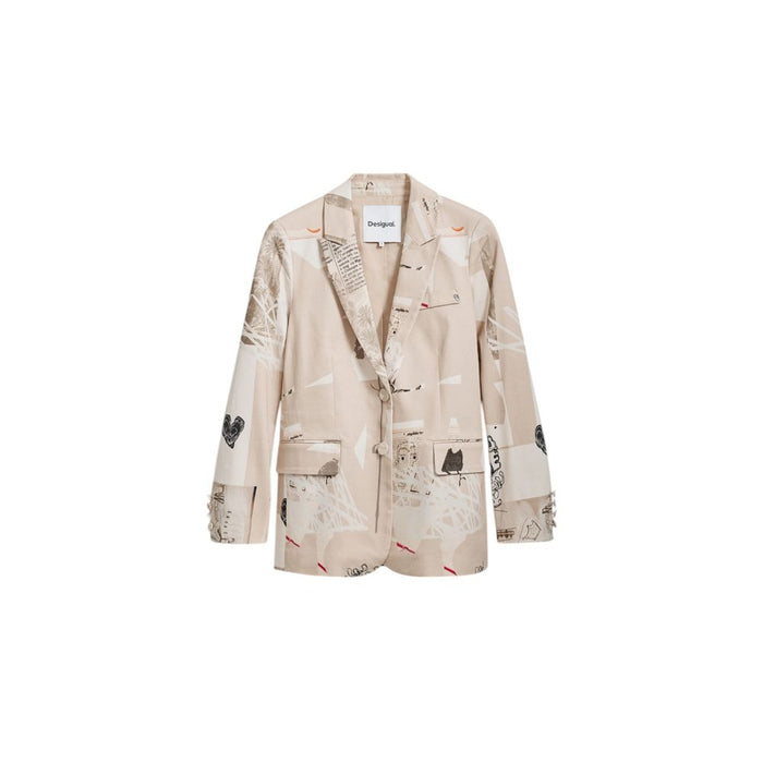 Desigual Beige Cotton Suits & Blazer