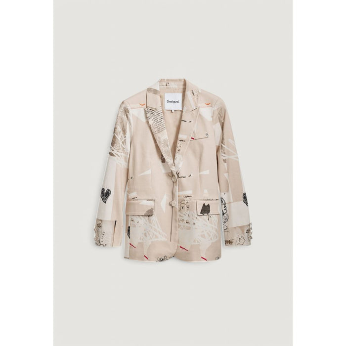 Desigual Beige Cotton Suits & Blazer
