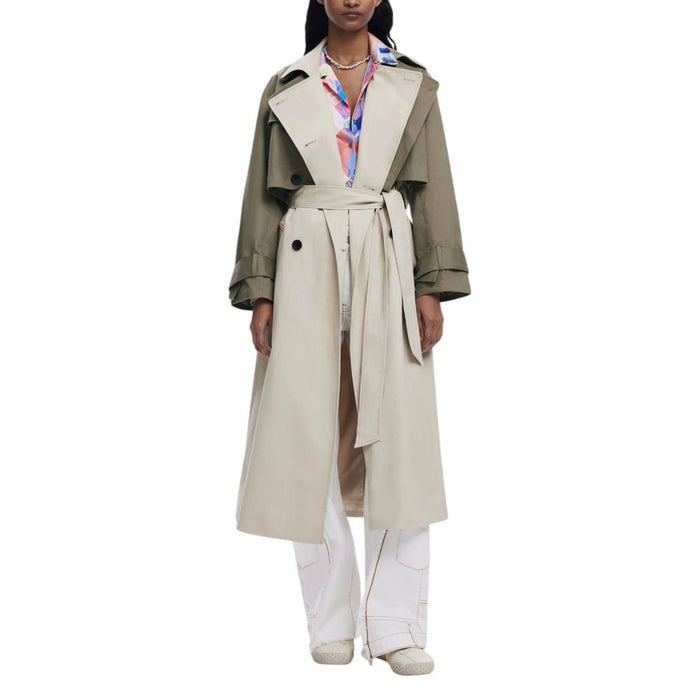 Desigual Beige Cotton Jackets & Coat
