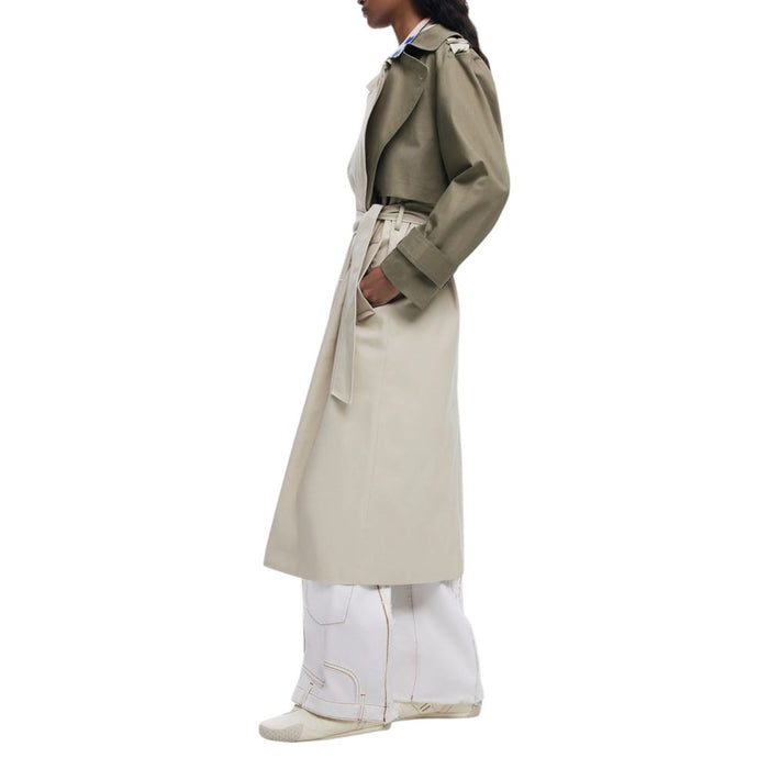 Desigual Beige Cotton Jackets & Coat