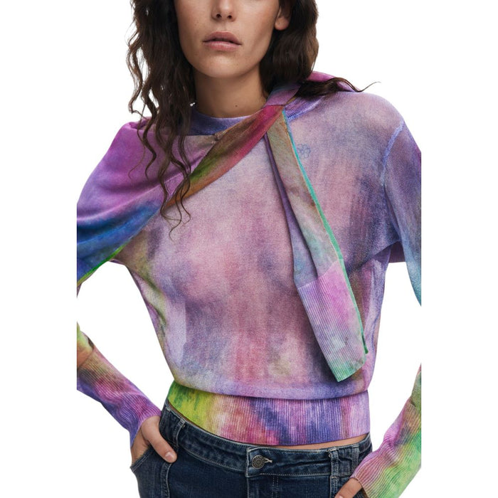 Desigual Purple Viscose Tops & T-Shirt