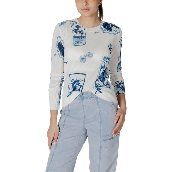 Desigual Blue Viscose Tops & T-Shirt