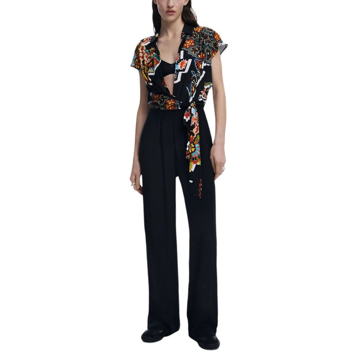 Desigual Black Viscose Suits & Blazer