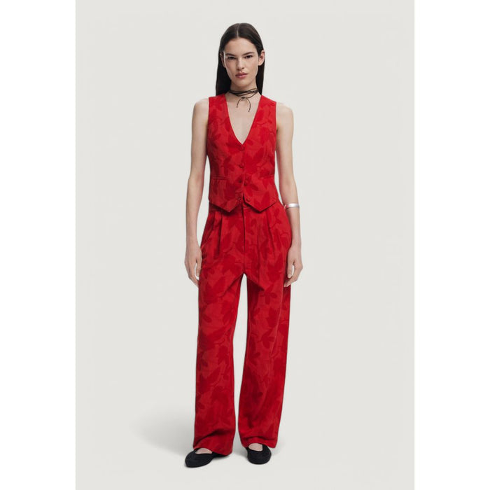 Desigual Red Cotton Jeans & Pant