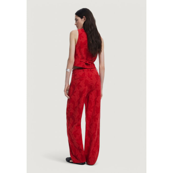 Desigual Red Cotton Jeans & Pant
