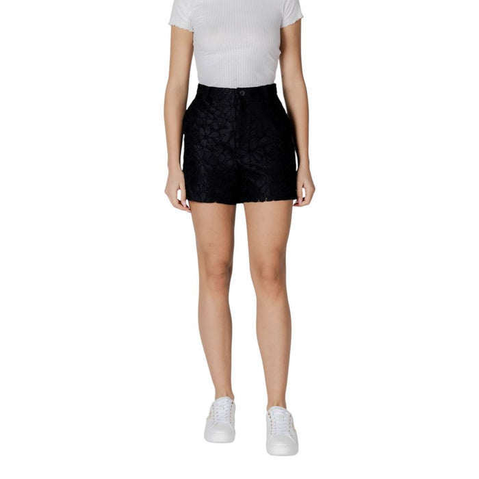 Desigual Black Polyester Short