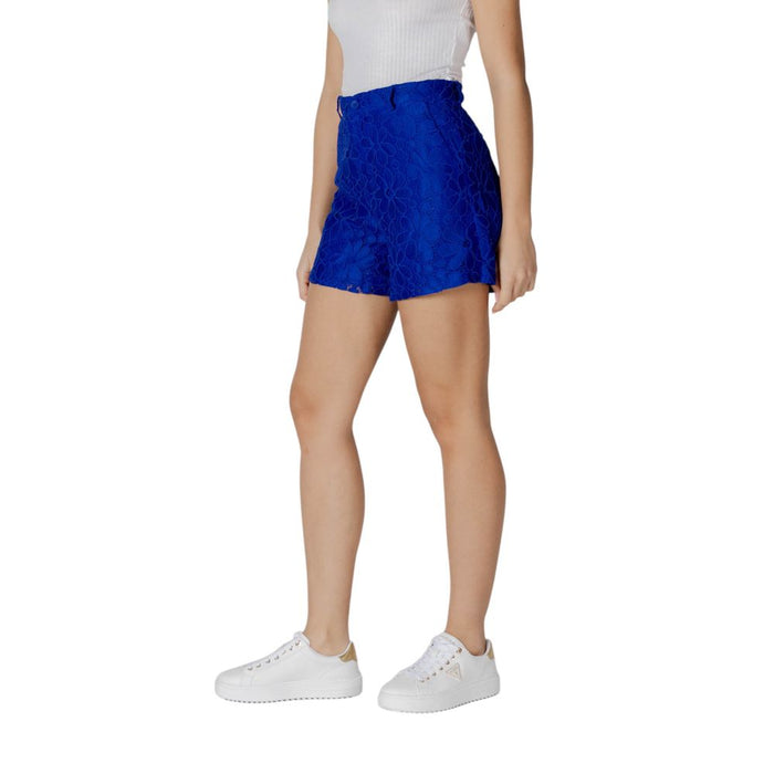 Desigual Blue Polyester Short