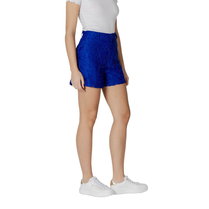 Desigual Blue Polyester Short