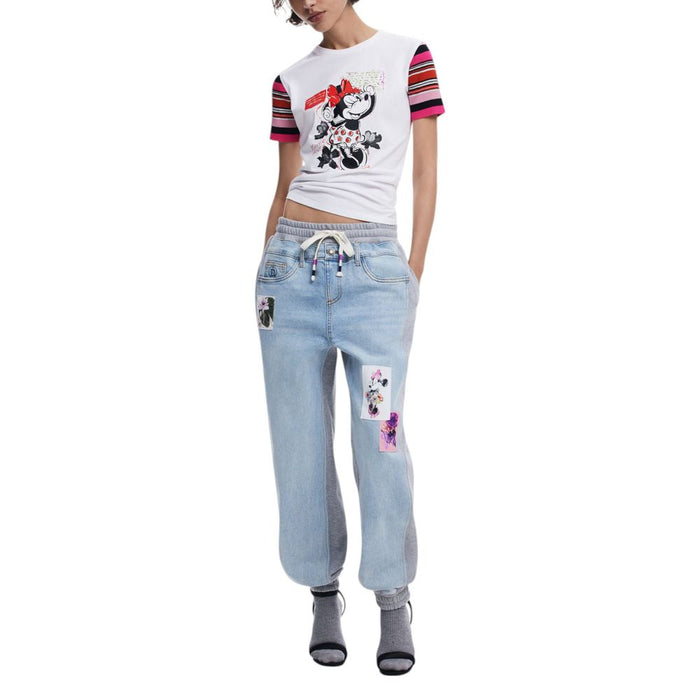 Desigual White Cotton Tops & T-Shirt